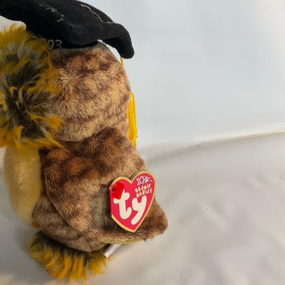 Ty Beanie Baby Smartest - MWMT (Owl Graduation 2003) - Picture 2 of 4